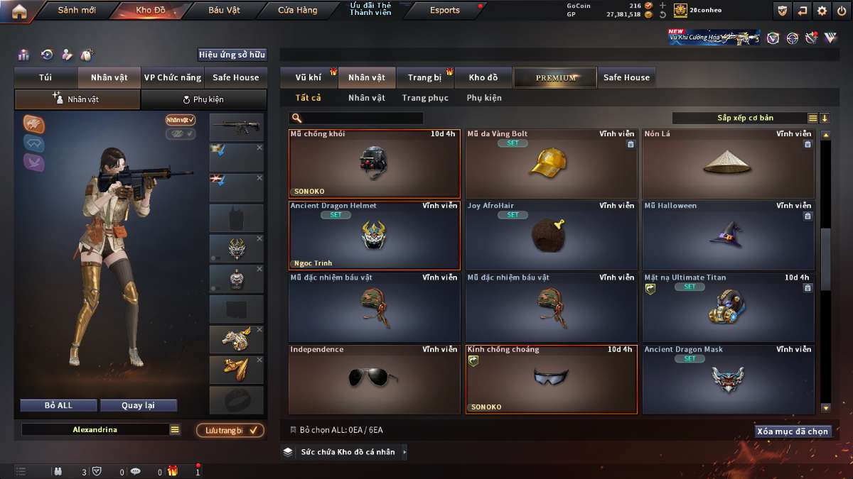 shop acc cf uy tin gia re
